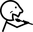 Makaton symbol for To Eat (with cutlery)