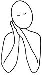 Line drawing of the sign 'sleep'