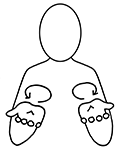 Line drawing of the sign 'where'