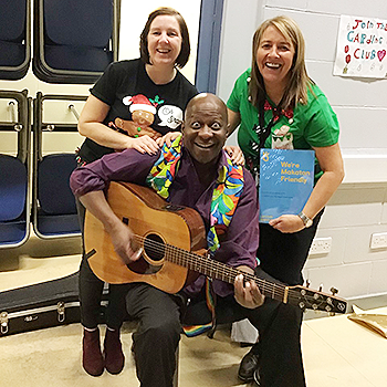 Joanne and Johan with Dave Benson Phillips