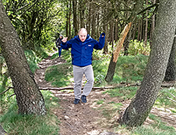 Oli in the woods