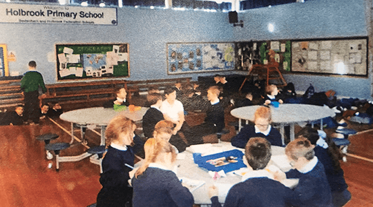 Pupils at breakfast club