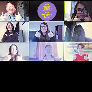 Staffordshire students on an online workshop