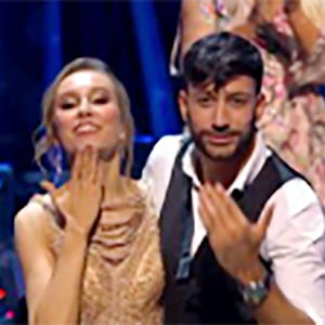 Rose and Giovanni from Strictly Come Dancing 2021 signing Hello