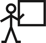Makaton symbol for Teacher